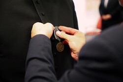 Uroczystość wręczenia Krzyży Wolności i Solidarności oraz medali Reipublicae Memoriae Meritum – Białystok, 12 września 2024. Fot. Paula Prudziłowicz (IPN)