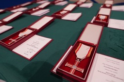 Uroczystość wręczenia odznaczeń państwowych działaczom opozycji antykomunistycznej z lat 1956–1989 – Szczecin, 16 października 2024. Fot. Marcin Górka (IPN)