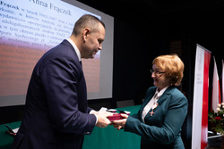 Uroczystość wręczenia Krzyży Wolności i Solidarności – Katowice, 17 października 2024. Fot. Mikołaj Bujak (IPN)