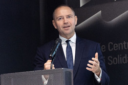 Uroczystość wręczenia Krzyży Wolności i Solidarności. Na zdj. prezes IPN dr Karol Nawrocki – Katowice, 17 października 2024. Fot. Mikołaj Bujak (IPN)