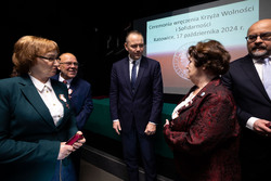 Uroczystość wręczenia Krzyży Wolności i Solidarności – Katowice, 17 października 2024. Fot. Mikołaj Bujak (IPN)