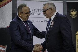 Gala wręczenia Krzyży Wolności i Solidarności oraz nagrody Praesentes Prioribus – Olsztyn, 22 listopada 2024. Fot. Łukasz Czechyra (IPN)