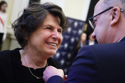 Uroczystość wręczenia Krzyży Wolności i Solidarności byłym działaczom NZS Politechniki Warszawskiej z lat 1980–1989 – Warszawa, 31 marca 2025. Fot. Sławek Kasper (IPN)