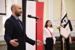 Uroczystość wręczenia Krzyży Wolności i Solidarności byłym działaczom NZS Politechniki Warszawskiej z lat 1980–1989 – Warszawa, 31 marca 2025. Fot. Sławek Kasper (IPN)