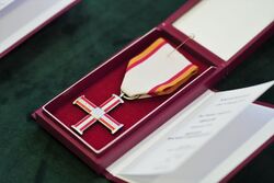 Uroczystość wręczenia Krzyży Wolności i Solidarności działaczom opozycji niepodległościowej z lat 1956–1989 – Lublin, 10 września 2025. Fot. Dominik Borek (IPN)