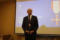 Uroczystość wręczenia Krzyży Wolności i Solidarności – Rzeszów, 11 września 2025. Na zdj. zastępca prezesa IPN dr Mateusz Szpytma. Fot. Katarzyna Gajda-Bator (IPN)