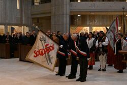 Kraków. Spotkanie z okazji 45. rocznicy rejestracji „Solidarności”. Fot. Żaneta Wierzgacz i Janusz Ślęzak (IPN)