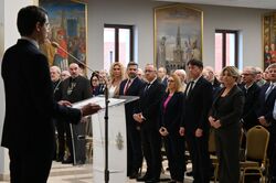 Kraków. Spotkanie z okazji 45. rocznicy rejestracji „Solidarności”. Fot. Żaneta Wierzgacz i Janusz Ślęzak (IPN)