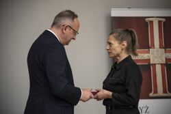 Kraków. Spotkanie z okazji 45. rocznicy rejestracji „Solidarności”. Fot. Żaneta Wierzgacz i Janusz Ślęzak (IPN)