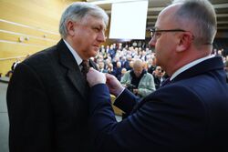 Uroczystość 45. rocznicy powstania NSZZ „Solidarność” i wręczenia Krzyży Wolności i Solidarności – Wrocław, 19 lutego 2026. Fot. Dariusz Skrzyniarz (IPN)