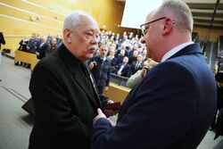 Uroczystość 45. rocznicy powstania NSZZ „Solidarność” i wręczenia Krzyży Wolności i Solidarności – Wrocław, 19 lutego 2026. Fot. Dariusz Skrzyniarz (IPN)