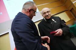 Uroczystość 45. rocznicy powstania NSZZ „Solidarność” i wręczenia Krzyży Wolności i Solidarności – Wrocław, 19 lutego 2026. Fot. Dariusz Skrzyniarz (IPN)