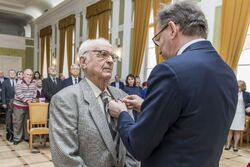 Uroczystość wręczenia Krzyży Wolności i Solidarności zasłużonym działaczom opozycji antykomunistycznej – Warszawa, 4 marca 2020. Fot. Katarzyna Adamów (IPN)