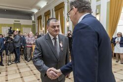 Uroczystość wręczenia Krzyży Wolności i Solidarności zasłużonym działaczom opozycji antykomunistycznej – Warszawa, 4 marca 2020. Fot. Katarzyna Adamów (IPN)