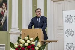 Krzyże Wolności i Solidarności wręczył prezes IPN dr Jarosław Szarek – Warszawa, 4 marca 2020. Fot. Katarzyna Adamów (IPN)