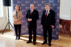 Uroczystość wręczenia Krzyża Wolności i Solidarności - Praga, 4 kwietnia 2022