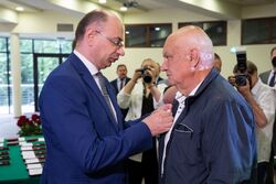 Uroczystość wręczenia Krzyży Wolności i Solidarności – Łódź, 10 czerwca 2022. Fot. Mikołaj Bujak (IPN)