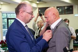 Uroczystość wręczenia Krzyży Wolności i Solidarności – Łódź, 10 czerwca 2022. Fot. Mikołaj Bujak (IPN)