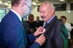 Uroczystość wręczenia Krzyży Wolności i Solidarności – Łódź, 10 czerwca 2022. Fot. Mikołaj Bujak (IPN)