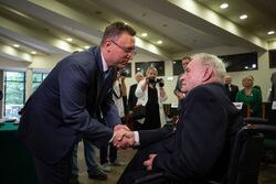 Uroczystość wręczenia Krzyży Wolności i Solidarności – Łódź, 10 czerwca 2022. Fot. Mikołaj Bujak (IPN)