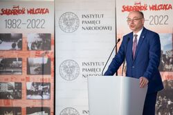 Zastępca prezesa IPN dr Mateusz Szpytma. Uroczystość wręczenia Krzyży Wolności i Solidarności – Wrocław, 11 czerwca 2022. Fot. Mikołaj Bujak (IPN)