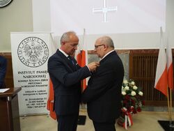 Uroczystość wręczenia Krzyży Wolności i Solidarności działaczom opozycji niepodległościowej z lat 1976–1989 – Radom, 24 czerwca 2022. Fot. IPN