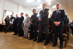 Uroczystość wręczenia Krzyży Wolności i Solidarności – Gdańsk, 31 sierpnia 2023. Fot: Mikołaj Bujak (IPN)