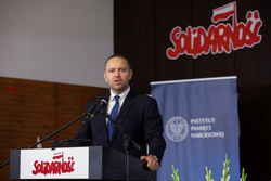 Uroczystość wręczenia Krzyży Wolności i Solidarności – Gdańsk, 31 sierpnia 2023. Fot: Mikołaj Bujak (IPN)