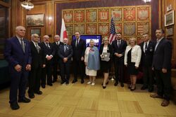 Uroczystość wręczenia Krzyży Wolności i Solidarności byłym działaczom opozycji antykomunistycznej – Nowy Jork, 8 listopada 2023. Fot. Mikołaj Bujak (IPN)