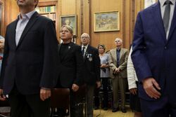 Uroczystość wręczenia Krzyży Wolności i Solidarności byłym działaczom opozycji antykomunistycznej – Nowy Jork, 8 listopada 2023. Fot. Mikołaj Bujak (IPN)