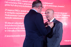 Uroczystość wręczenia Krzyży Wolności i Solidarności działaczom opozycji demokratycznej z lat 1976–1989. Fot. Sławek Kasper (IPN)