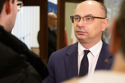 Uroczystość wręczenia Krzyży Wolności i Solidarności – Łódź, 8 marca 2024. Na zdj. zastępca prezesa IPN dr Mateusz Szpytma. Fot. IPN