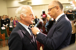 Uroczystość wręczenia Krzyży Wolności i Solidarności – Łódź, 8 marca 2024. Fot. IPN