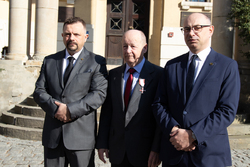 Uroczystość wręczenia Krzyży Wolności i Solidarności – Łódź, 8 marca 2024. Fot. IPN