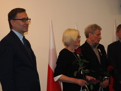 Uroczystość wręczenia Krzyży Wolności i Solidarności działaczom opozycji z Polski północno-wschodniej