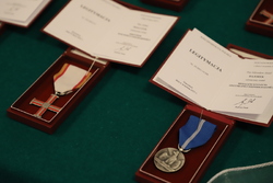 Uroczystość wręczenia działaczom opozycji antykomunistycznej Krzyży Wolności i Solidarności - Białystok, 22 września 2022, Fot. Natalia Krzywicka