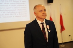 Uroczystość wręczenia działaczom opozycji antykomunistycznej Krzyży Wolności i Solidarności - Białystok, 22 września 2022, Fot. Natalia Krzywicka