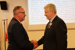 Uroczystość wręczenia działaczom opozycji antykomunistycznej Krzyży Wolności i Solidarności - Białystok, 22 września 2022, Fot. Natalia Krzywicka