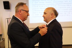 Uroczystość wręczenia działaczom opozycji antykomunistycznej Krzyży Wolności i Solidarności - Białystok, 22 września 2022, Fot. Natalia Krzywicka