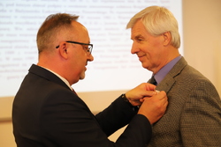 Uroczystość wręczenia działaczom opozycji antykomunistycznej Krzyży Wolności i Solidarności - Białystok, 22 września 2022, Fot. Natalia Krzywicka