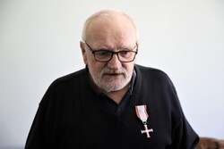 Wręczenie Krzyża Wolności i Solidarności Panu Sylwestrowi Sławomirowi Mosakowskiemu - Orneta, 3 października 2022, Fot. Natalia Krzywicka