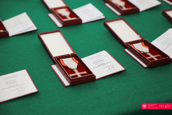 Uroczystość wręczenia działaczom opozycji antykomunistycznej Krzyży Wolności i Solidarności, Białystom 29.06.2023 r., fot. Paweł Bezubik