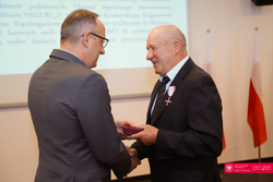 Uroczystość wręczenia działaczom opozycji antykomunistycznej Krzyży Wolności i Solidarności, Białystom 29.06.2023 r., fot. Paweł Bezubik