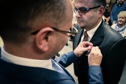 Uroczystość wręczenia Krzyży Wolności i Solidarności – Olsztyn, 4 października 2017. Fot. Sławomir Kasper (IPN)