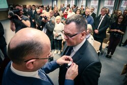 Uroczystość wręczenia Krzyży Wolności i Solidarności – Olsztyn, 4 października 2017. Fot. Sławomir Kasper (IPN)