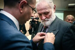 Uroczystość wręczenia Krzyży Wolności i Solidarności – Olsztyn, 4 października 2017. Fot. Sławomir Kasper (IPN)