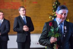 Uroczystość wręczenia Krzyży Wolności i Solidarności – Gdańsk, 15 grudnia 2017. Fot. Sławomir Kasper (IPN)