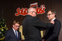 Uroczystość wręczenia Krzyży Wolności i Solidarności – Gdańsk, 15 grudnia 2017. Fot. Sławomir Kasper (IPN)