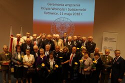 Uroczystość wręczenia Krzyży Wolności i Solidarności – Katowice, 11 maja 2018