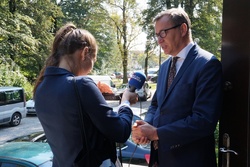 Uroczystość wręczenia Krzyży Wolności i Solidarności w Jastrzębiu-Zdroju.